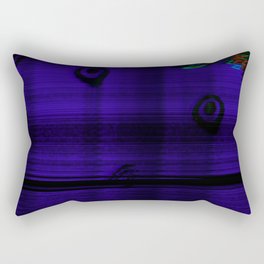 Deep blue motion lines Rectangular Pillow