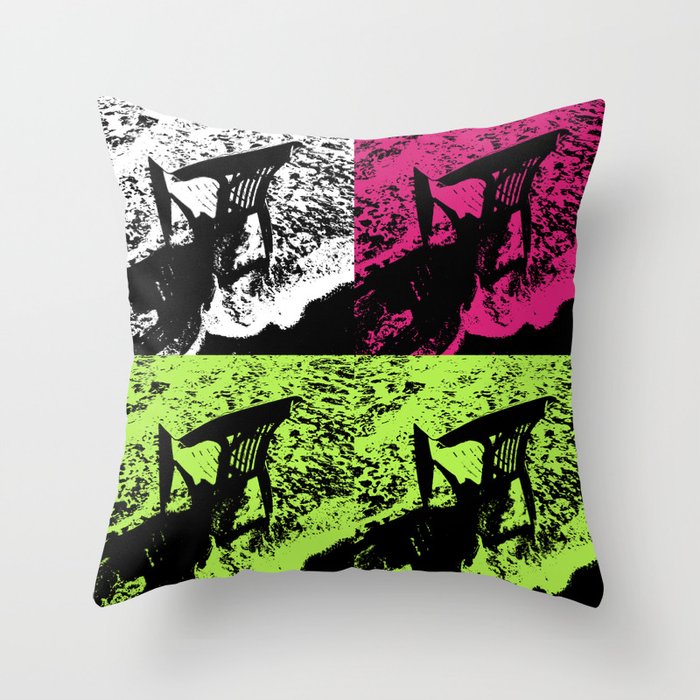 4 Chairs Throw Pillow
