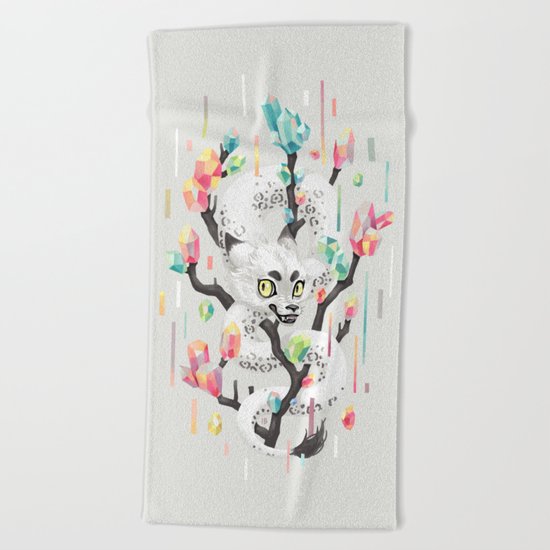 Dragon and His Treasure Beach Towel