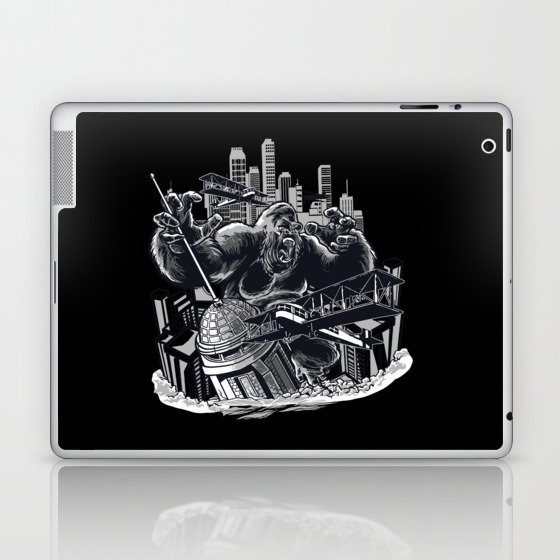 Wild Giant Gorilla Demolishing City Laptop & iPad Skin