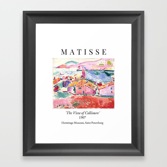 Henri Matisse 'The View of Collioure' Landscape Art Exhibition  Framed Art Print