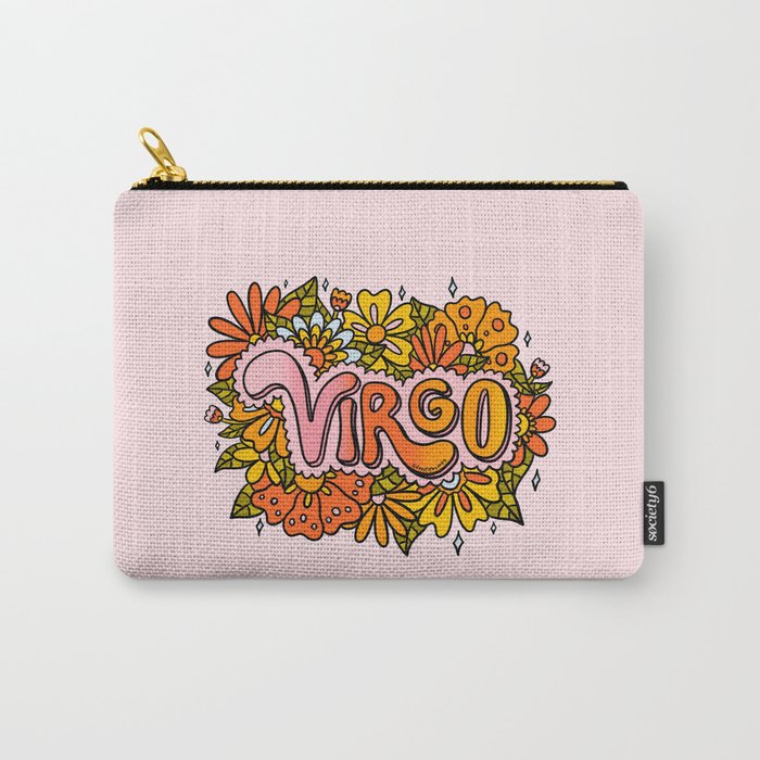 Virgo Flowers Carry-All Pouch