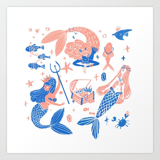 Ocean treasures Art Print