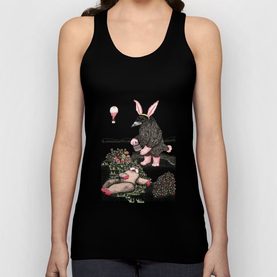 Crow Serie :: Easter Crow Unisex Tank Top