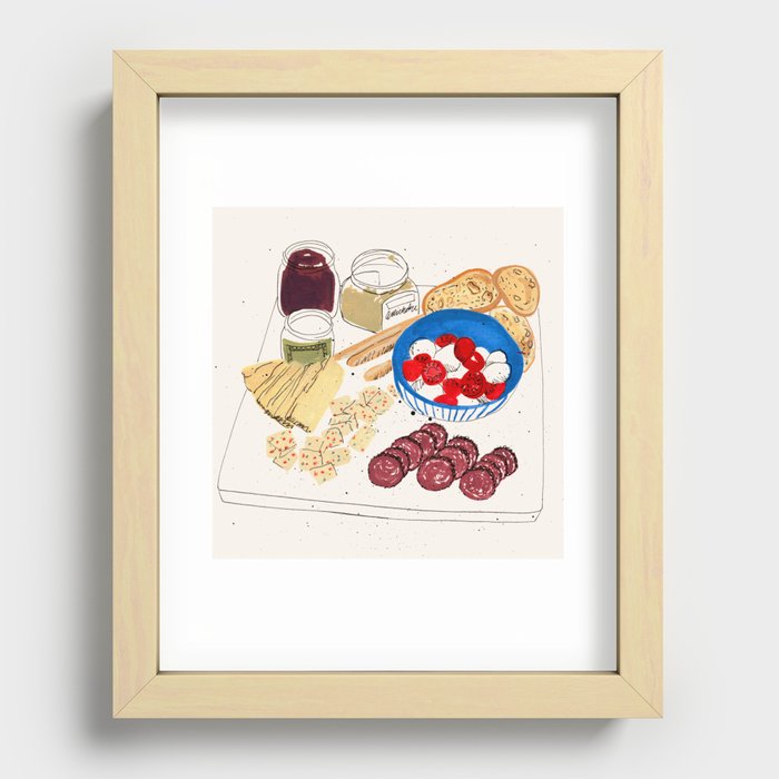 Charcuterie Recessed Framed Print