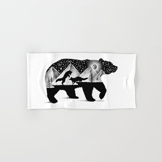 THE BEAR AND THE FOXES Hand & Bath Towel