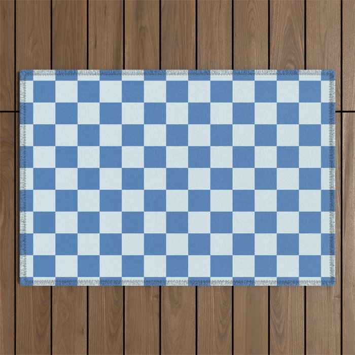 Double Blue Outdoor Rug