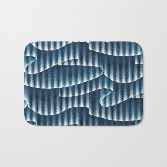 Aurora Borealis_Sky Blue Lights Bath Mat