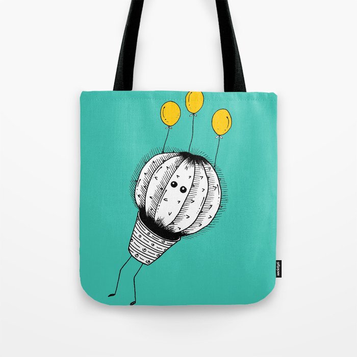 Cute monsters - Balloon Cactus Tote Bag