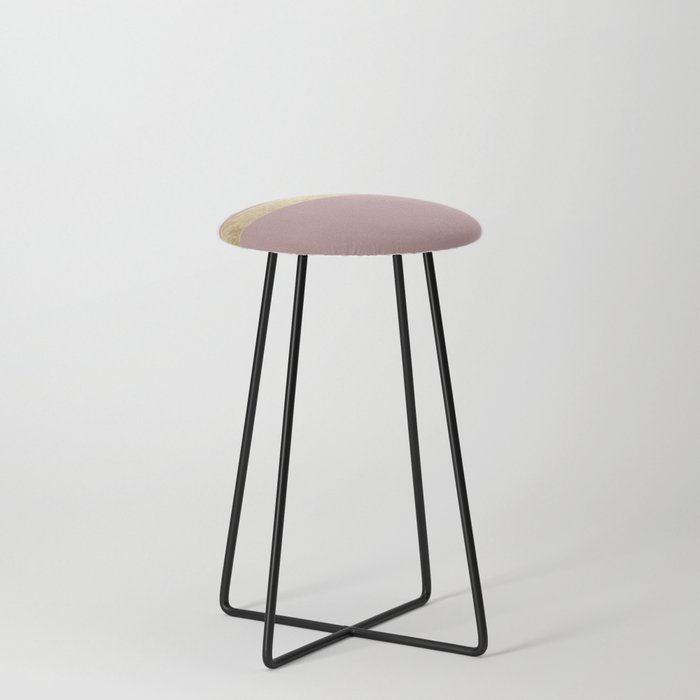 Mauve in the night marble Counter Stool