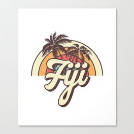 Fiji beach city Canvas Print