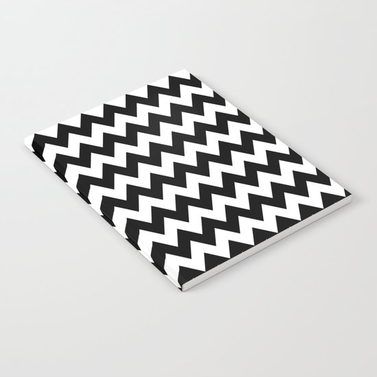 Black White Chevron Notebook