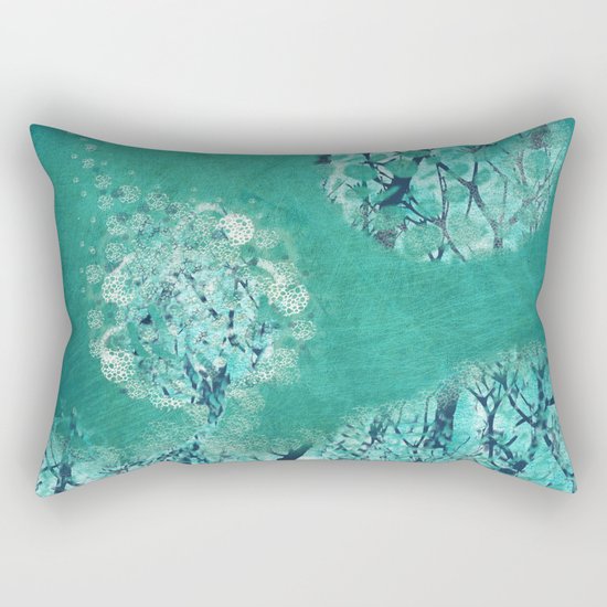 Frosty Moon Rectangular Pillow