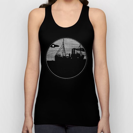 Silent boat. Unisex Tank Top