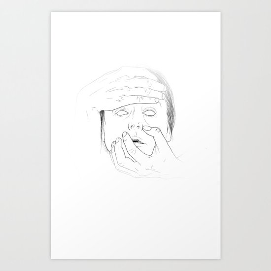 WHITEOUT - Milk Art Print