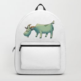 Goat Farmer Farm Milk Backpack | Cute, Color, Nature, Farm, Goat, Animal, Horns, Goofy, Sheep, Farming 