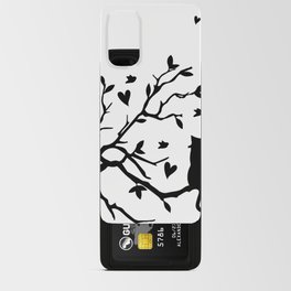 Cat In Tree Black And White Android Card Case