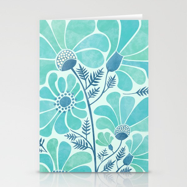 Himalayan Blue Poppies Floral Stationery Cards