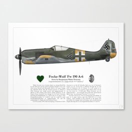 Fw 190 A-6 - Walter Nowotny Canvas Print