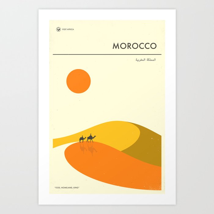 MOROCCO TRAVEL POSTER Art Print