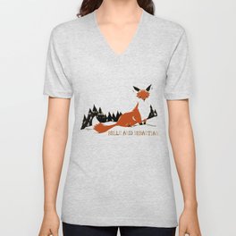 Belle & Sebastian "Fox In The Snow" V Neck T Shirt