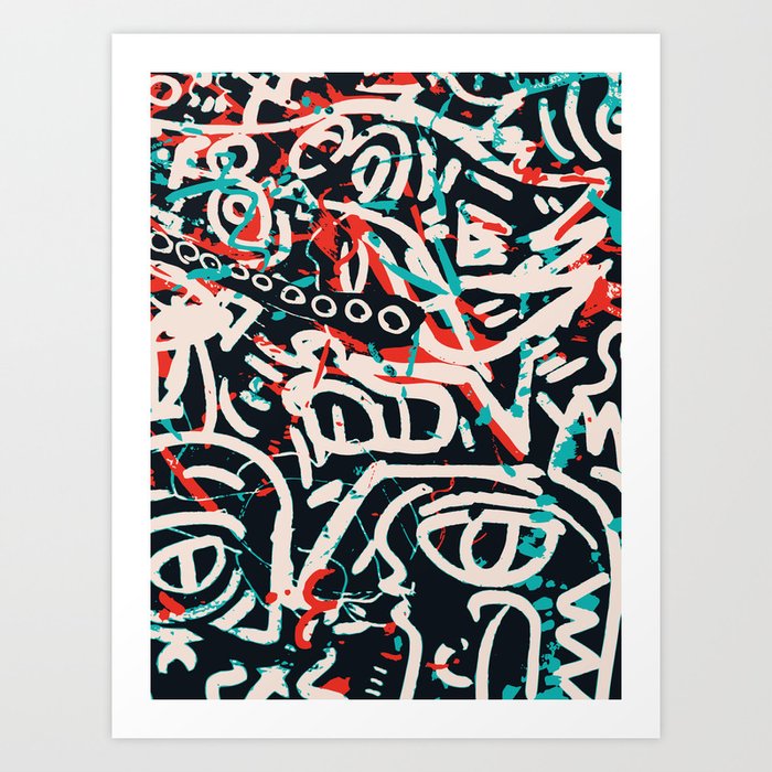 Street Art Pattern Graffiti Post Kunstdrucke Street Art Pattern Graffiti Post Kunstdrucke