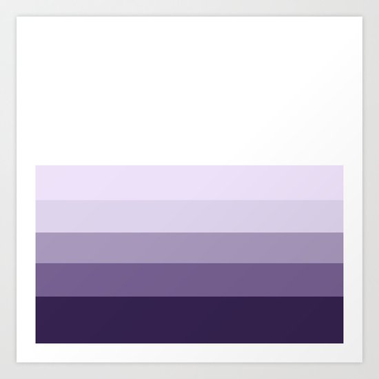 PARTY STRIPES PURPLE by Monika Strigel Art Print