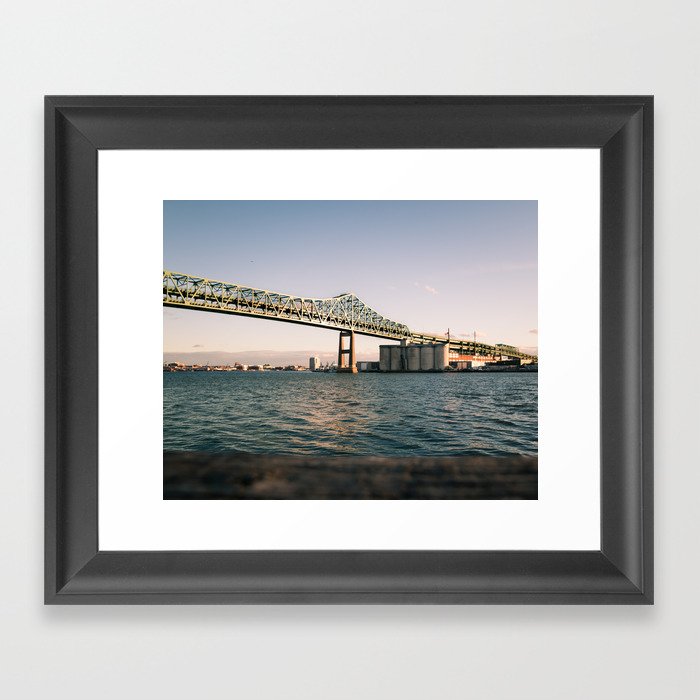 Boston's Tobin Bridge Framed Art Print