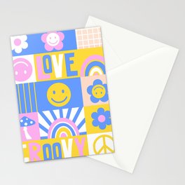 Funky Collage Stationery Card