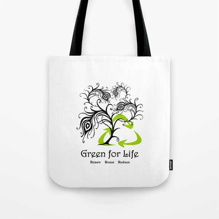 Bag For Life - Standard Size - Green & White only £0.19