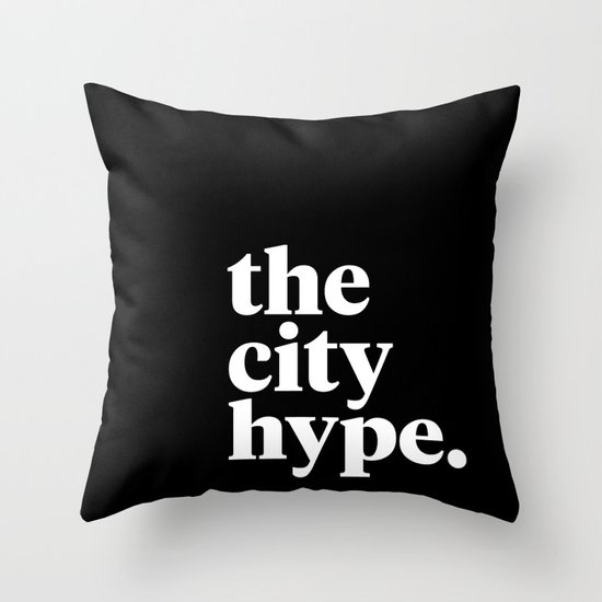 The City Hype Throw Pillow