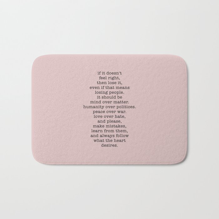 r.m. Drake quote Bath Mat