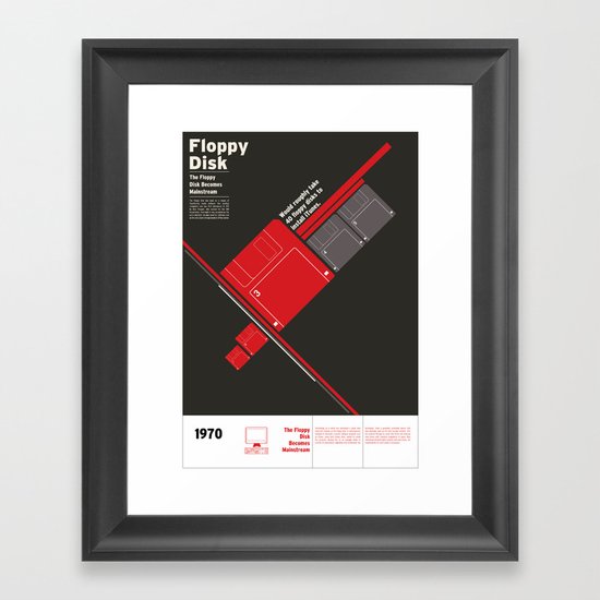 Floppy Disk Framed Art Print