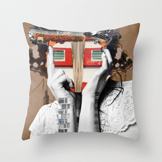 Crazy Woman - Lisa Lara Bella Throw Pillow