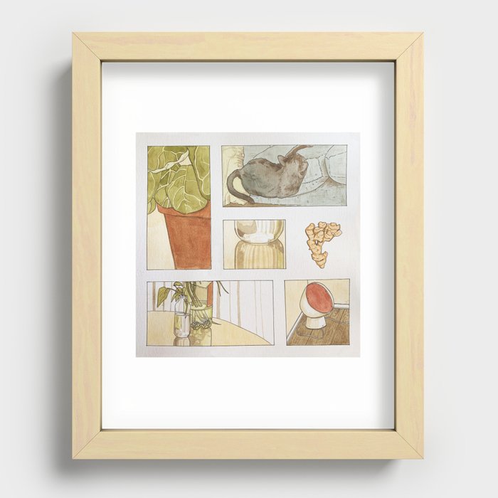 Three Month Long March Recessed Framed Print