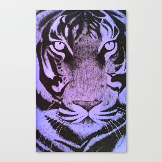 Be a Tiger (Purple) Canvas Print