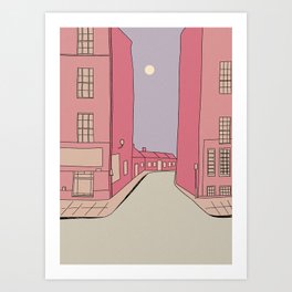 Pink Streets Art Print