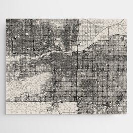 Tempe, USA - City Map Drawing Jigsaw Puzzle