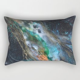 Mandarin Mint Nebula Rectangular Pillow
