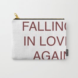 falling in love again (joyce manor) Carry-All Pouch | Graphicdesign, Typography, Digital 