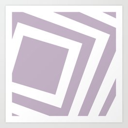 Purple squares background Art Print