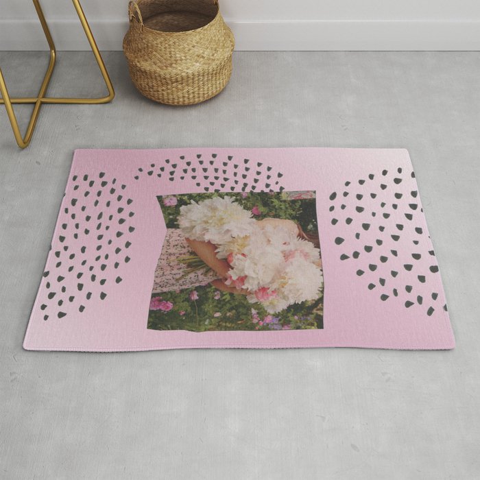 Fresher than you (pink floral) Rug