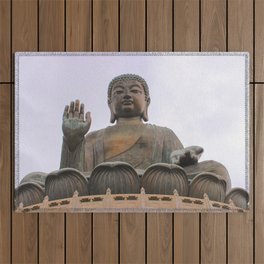 Giant Buddha - Lantau Island, Hong Kong Outdoor Rug