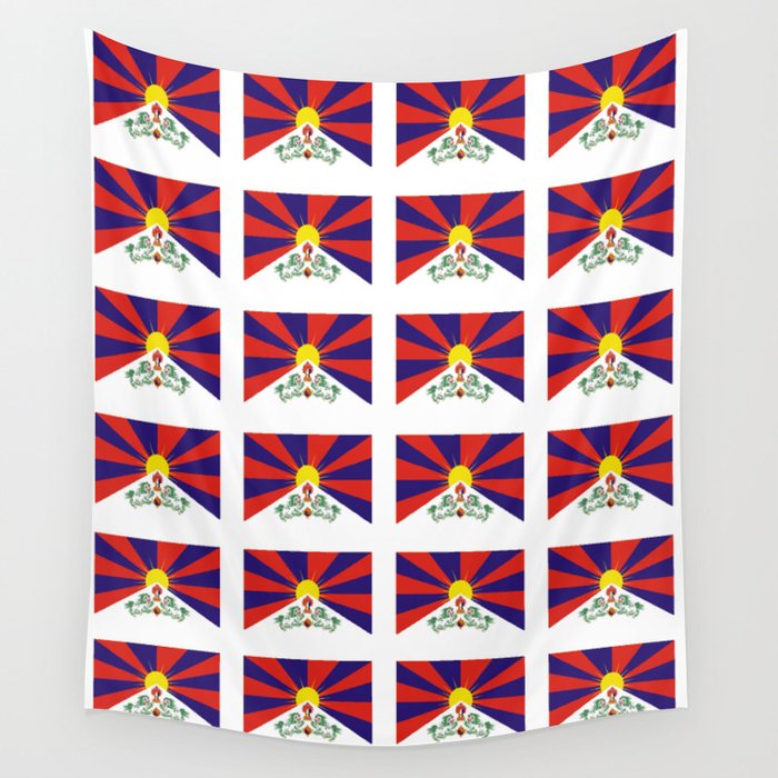 flag of thibet,བོད,tibetan,asia,china,Autonomous Region,everest,himalaya,buddhism,dalai lama Wall Tapestry