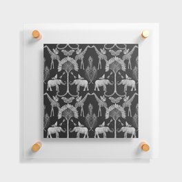 Whimsical African Safari Pattern Floating Acrylic Print