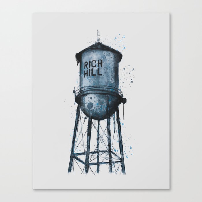 Rich Hill Missouri Water Tower  Canvas Print