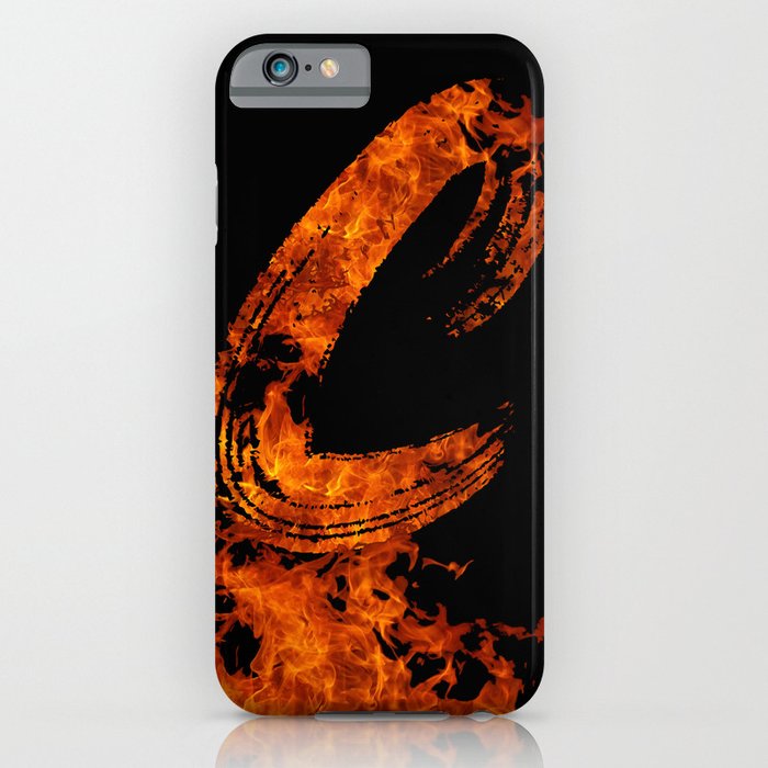 Burning on Fire Letter C iPhone Case