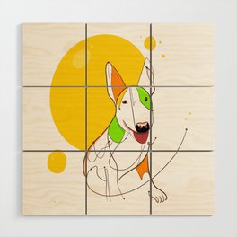Bull terrier Wood Wall Art