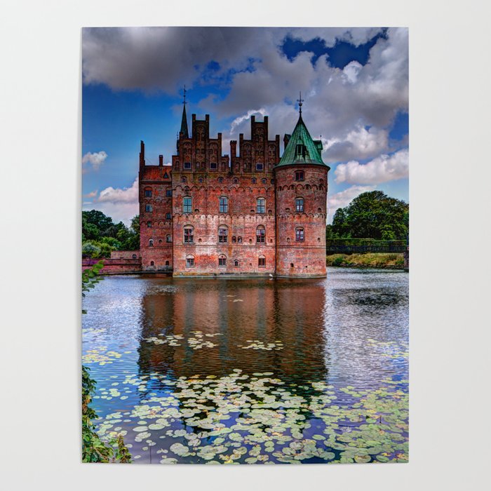 Egeskov castle, Denmark Poster
