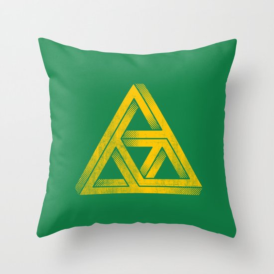 Penrose Triforce Throw Pillow